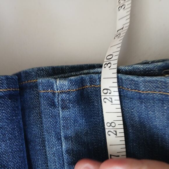 Tiered Denim Midi Skirt Womens X-Large Boho Western Y2K Hippie Country Farm - Picture 7 of 9